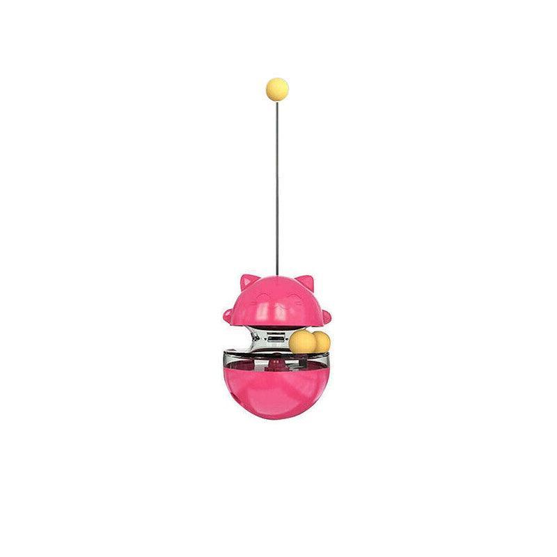 Cat Treat Dispenser Toy Ball Kitten Selfplay Interactive Tumbler Multifunction
