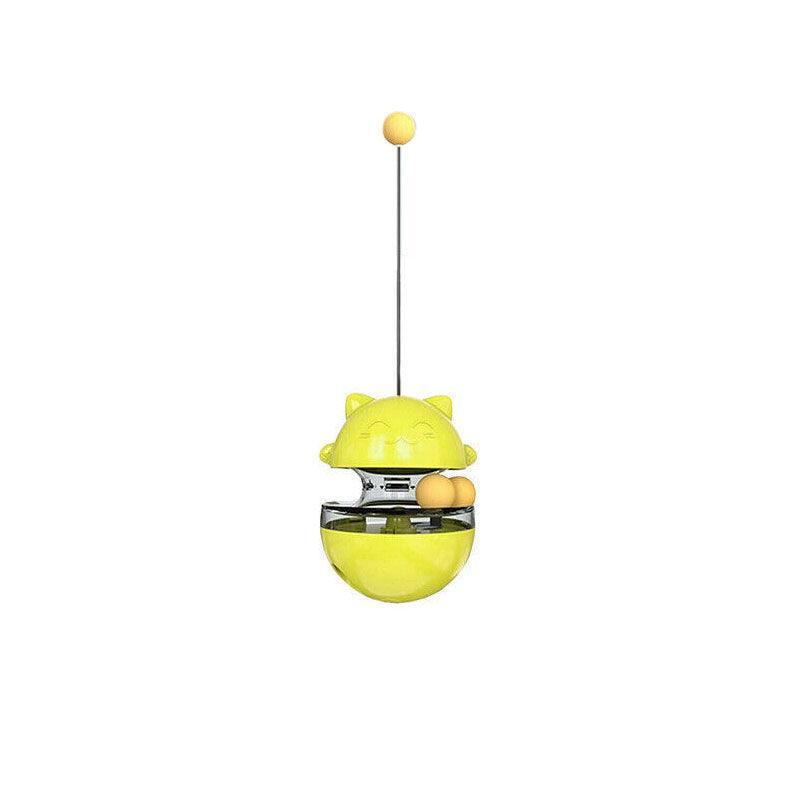Cat Treat Dispenser Toy Ball Kitten Selfplay Interactive Tumbler Multifunction